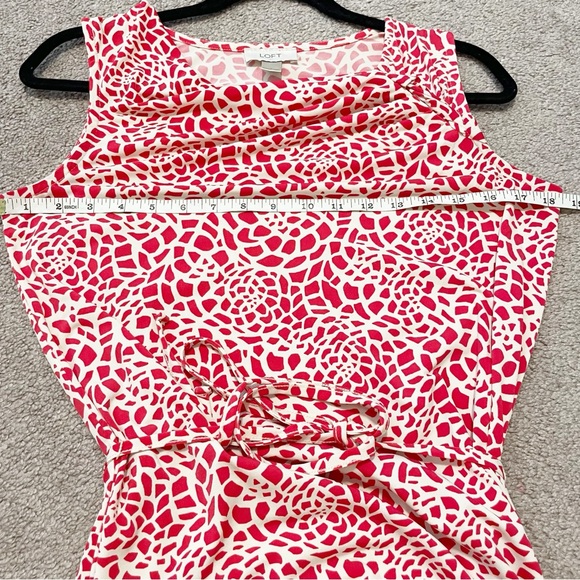 Ann Taylor LOFT Red and Off-White Dress Size Small - Picture 9 of 13